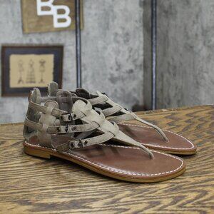 NWT Decree Womens Vintage Gladiator Sandals 16740389298323 Mushroom Brown 6.5M